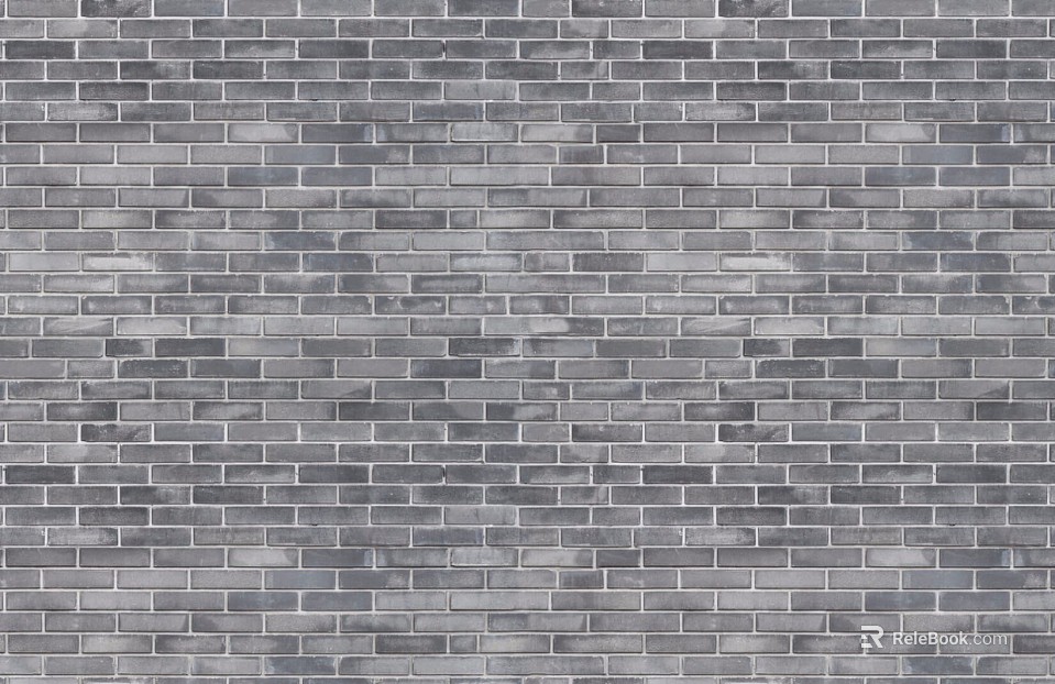Brick wall gray plain brick texture