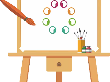 cartoon painting 3d model