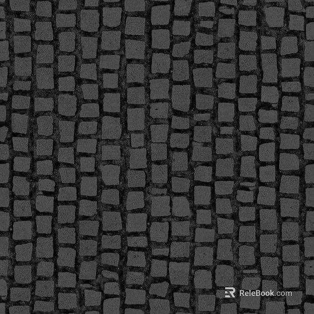 Dark gray stone pavement, outdoor flooring texture