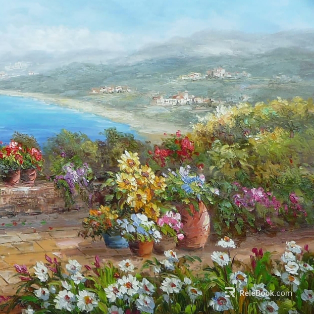 Oil painting texture