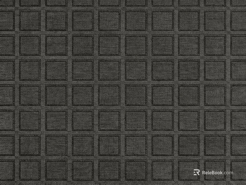 Dark gray matte solid-color rug texture