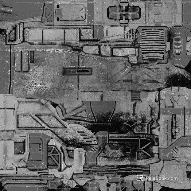 Industrial wind old metal machinery panel texture