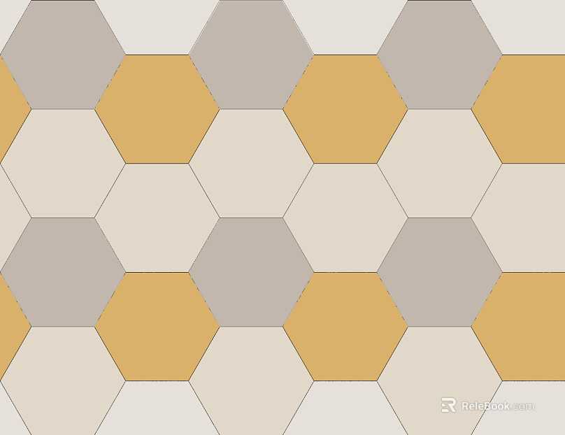 Hexagonal brick net red hexagonal small brick seamless texture