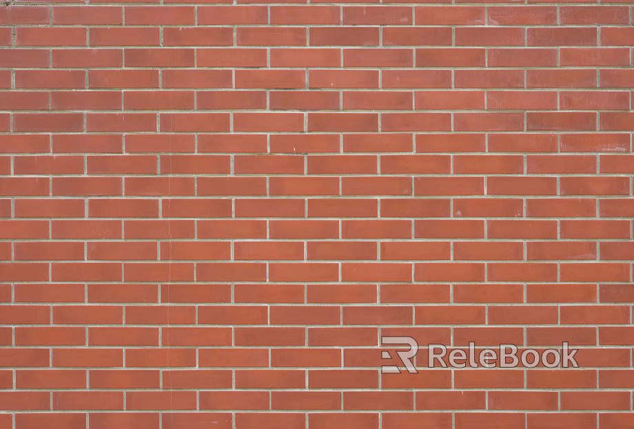 Brick wall villa facade red cultural brick texture