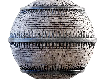 Brick wall PBR texture (ID:ffach077894)