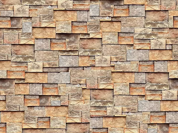 Brick wall with yellow pattern texture (ID:ffaeg43787)