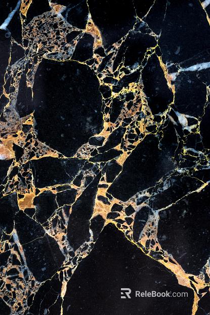 Black Golden Flower Marble texture