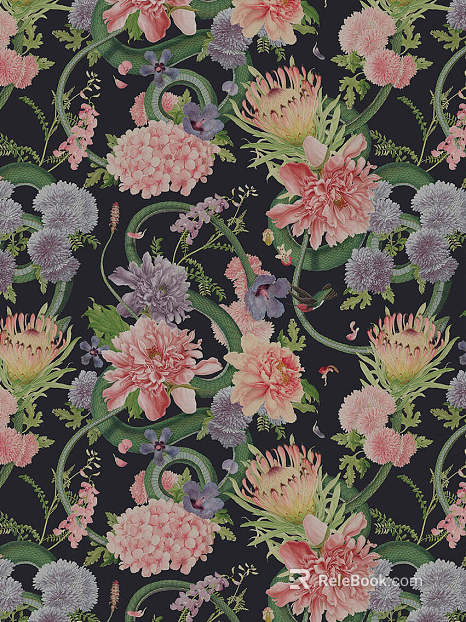 animal and plant pattern texture