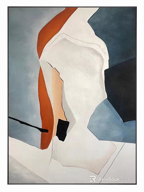 Modern abstract figure decorative painting texture