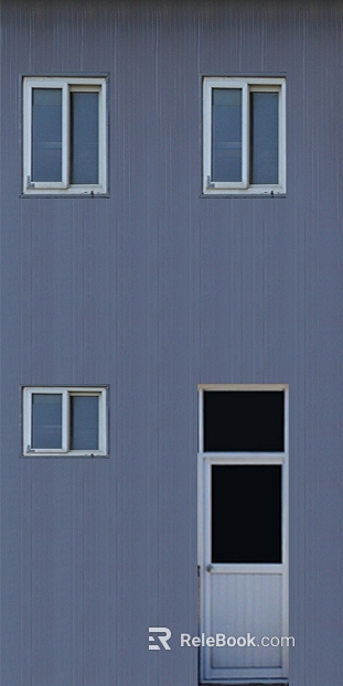 Light gray color steel tile factory building exterior wall texture