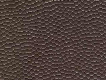 Dark brown scale-grain leather furniture finish 3d model