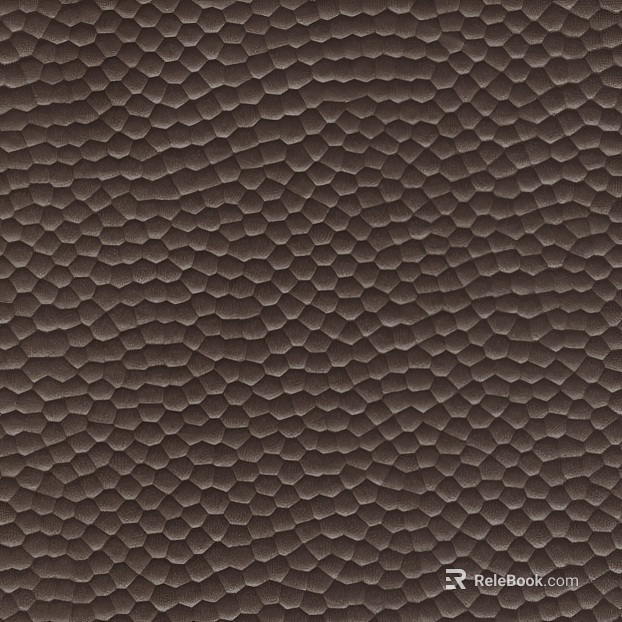 Dark brown scale-grain leather furniture finish texture