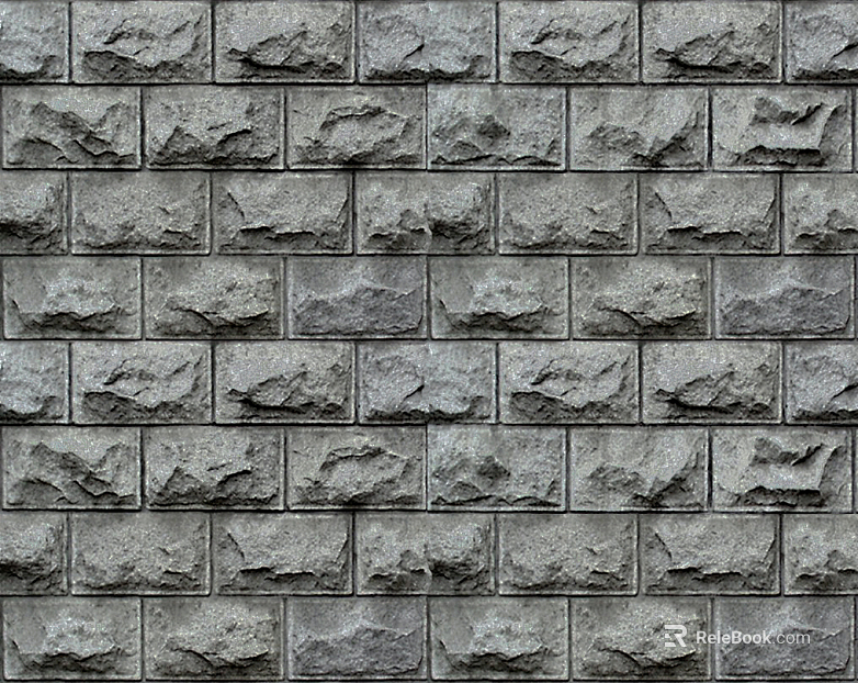 Brick wall gray exterior wall stone seamless texture