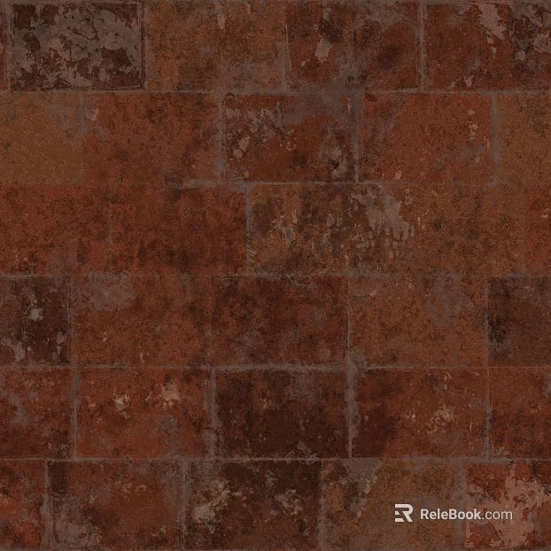 Retro red-brown brick wall indoor and outdoor wall texture