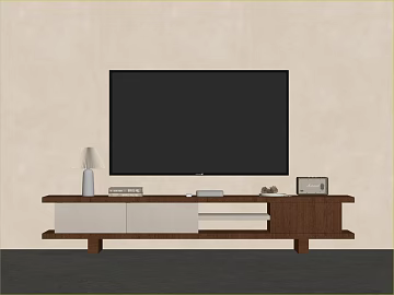 Deep Walnut Modern TV Cabinet Living Room Furniture texture (ID:ffaeh454751)