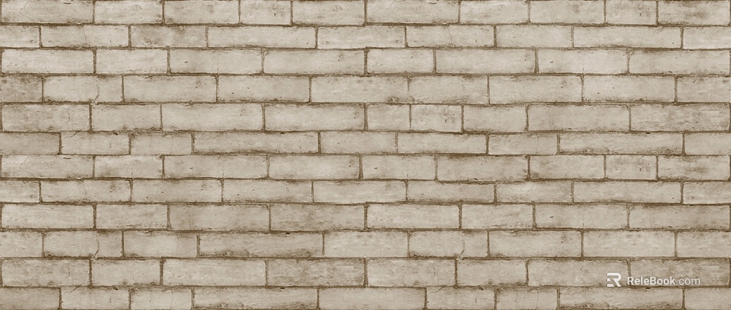 Light gray brick wall, interior and exterior walls texture