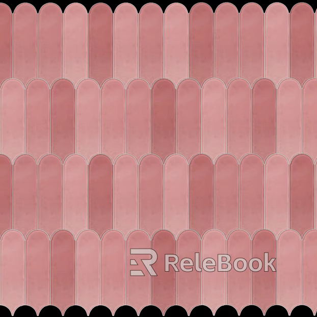 Feather Tile Pink Gradient Tile texture