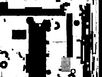 Black and White Bump Industrial Component Map 3d model