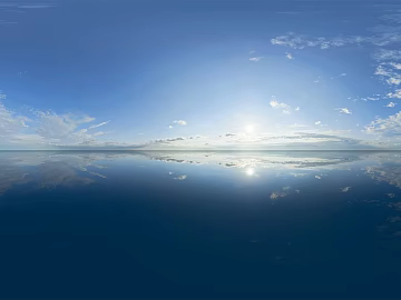 Skyline Sea Level Sky Sunny Day HDR texture (ID:ffach867753)