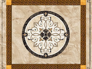 Marble mosaic black and white pattern stone texture (ID:ffaeg79461)