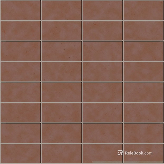 Red-brown strip brick kitchen and bathroom wall brick texture