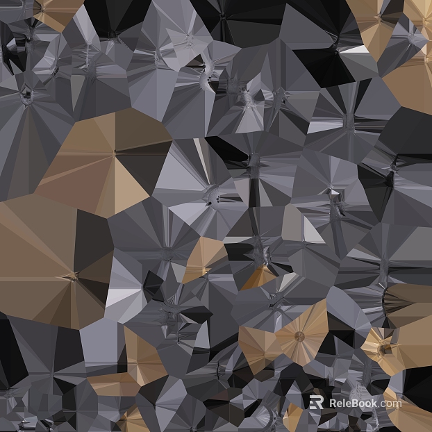 Gray gold geometric metal decorative background texture