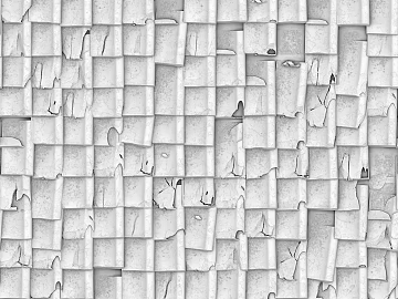 Roof tile top Spanish tile terracotta tile black and white bump texture (ID:ffach280633)