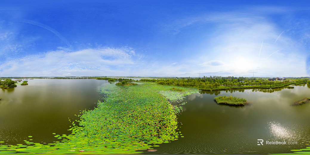 HDR Ecological Rivers and Lakes Scenery Panorama texture