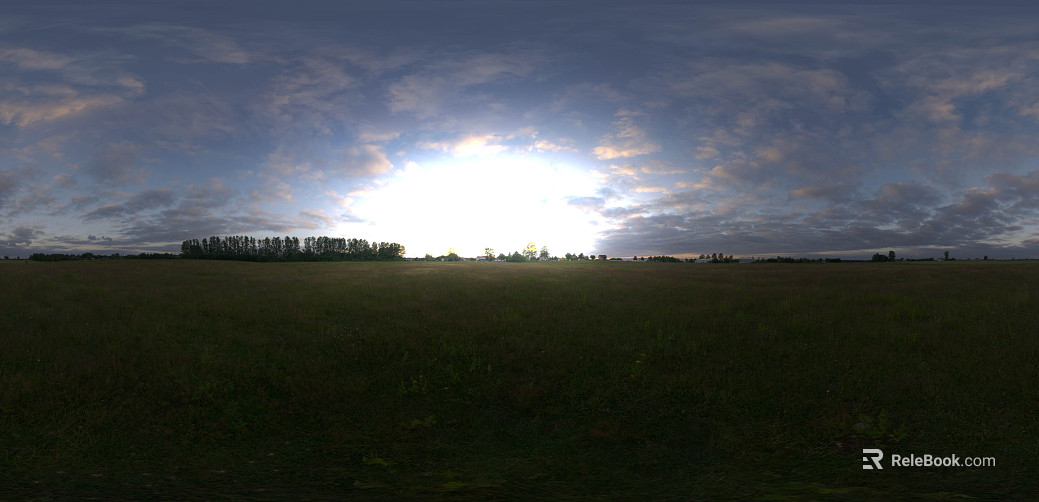 sunset prairie landscape hdr texture