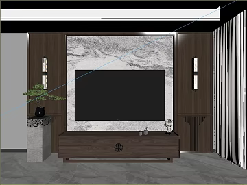 New Chinese-style gray marble background wall texture (ID:ffaeh347824)
