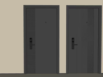 Dark gray metal door, entrance main door texture (ID:ffaeh183636)