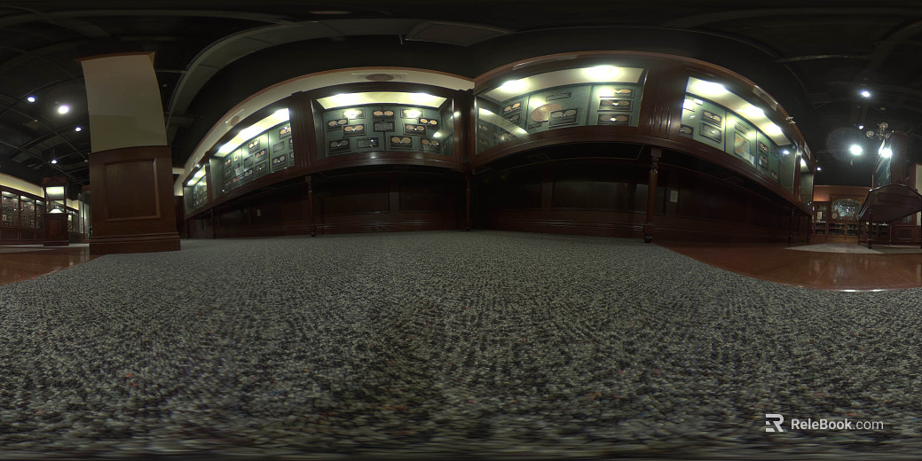 Retro Interior Exhibition Hall Space HDR texture