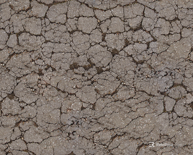 Gray cracked cement asphalt asphalt road ground highway road texture