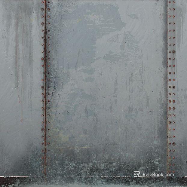 Industrial wind gray blue old metal plate texture
