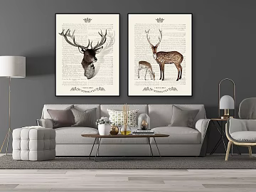 Animal painting 3d model