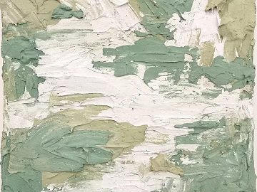 Morandi Color Texture Paint Art Wall 3d model