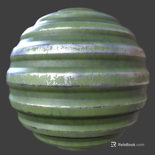 Color steel tile PBR texture