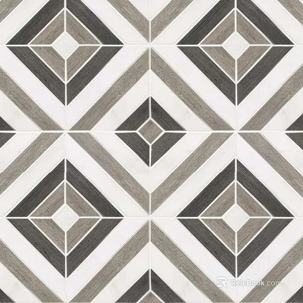 Tile black and white mosaic long lattice floor tile texture
