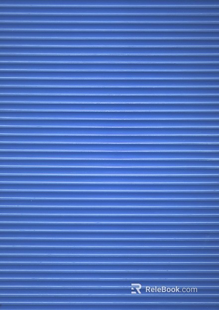 Blue metal rolling door shop facade texture