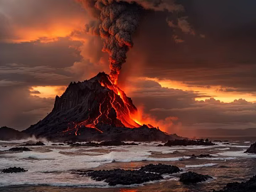 Volcano texture (ID:ffach318803)