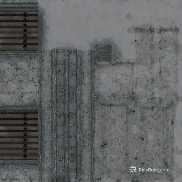Industrial air ash cement mixed metal wall texture