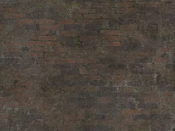 Dark reddish brown old brick wall exterior wall finish texture (ID:ffaeh678239)