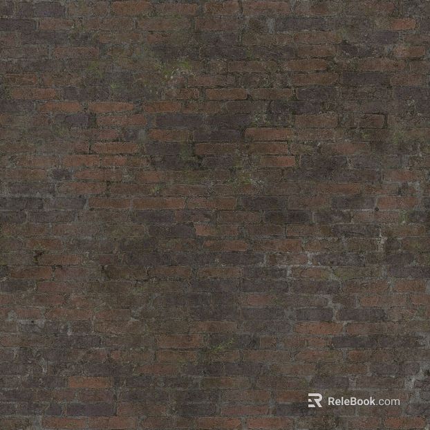 Dark reddish brown old brick wall exterior wall finish texture