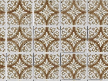 Geometric botanical pattern floral tile porcelain tile texture (ID:ffaeh850982)