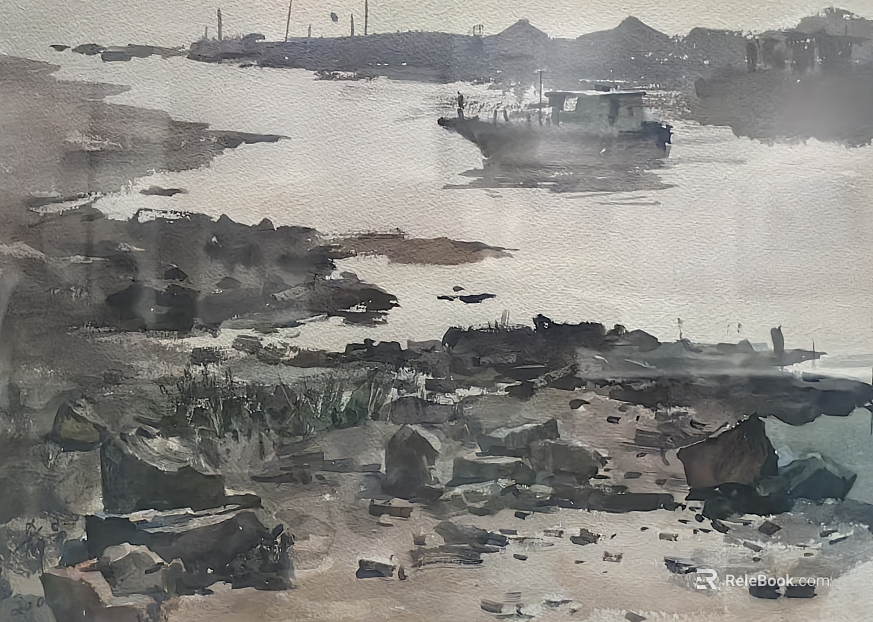 Watercolor decorative painting texture