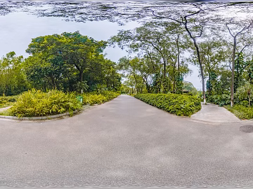 HDR ecological greening garden panorama texture (ID:ffach049503)