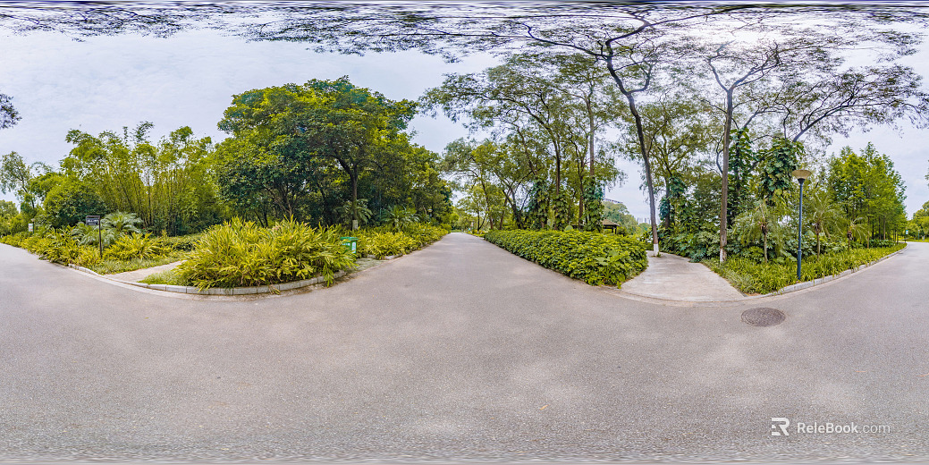 HDR ecological greening garden panorama texture
