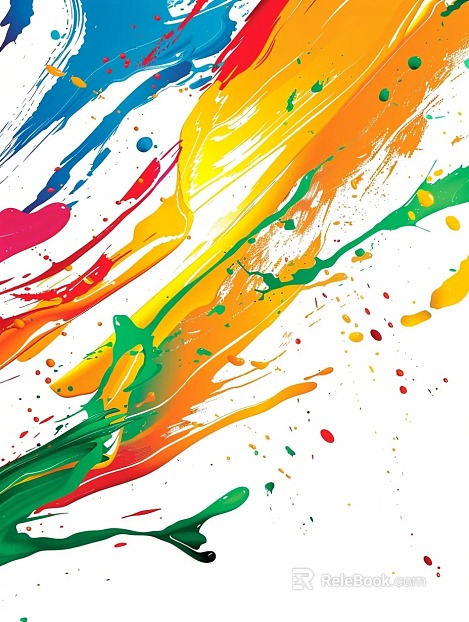 Splash ink art color collision texture