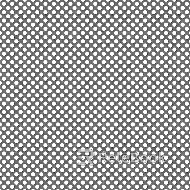 Perforated plate metal texture
