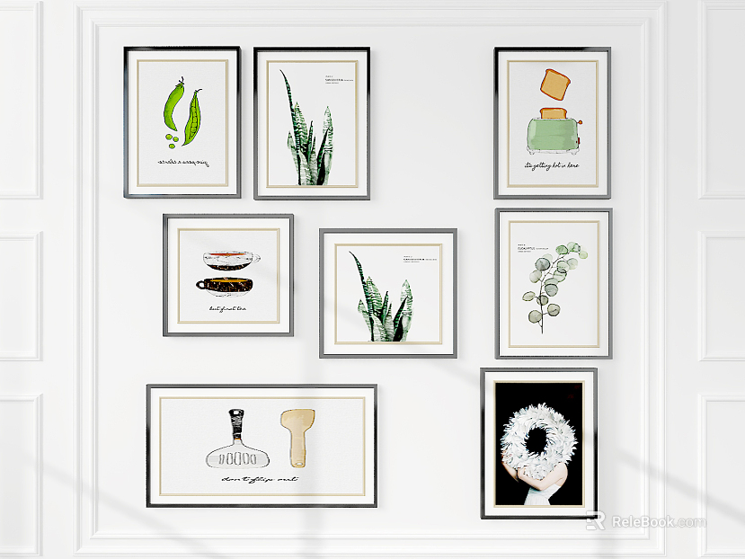 Plant painting texture